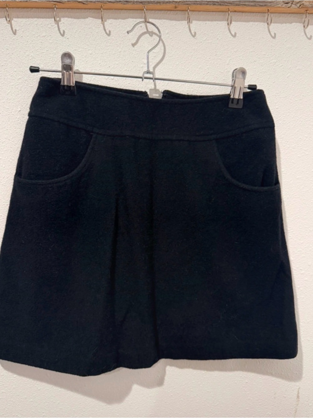 Express Black Wool-Blend Jacket with Lined Interior
